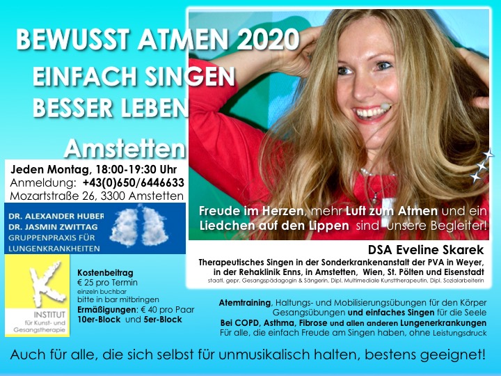 Gruppe Amstetten, COPD, DSA Eveline Skarek, Institut für Kunst- und Gesangstherapie