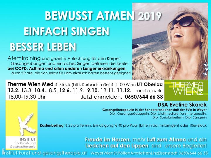 Gruppe Wien, COPD, DSA Eveline Skarek, Institut für Kunst- und Gesangstherapie